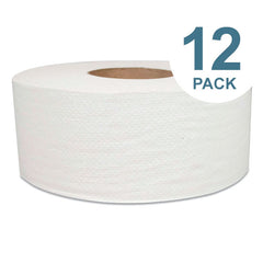 Morcon Jumbo Bath Tissue, Septic Safe, 2-Ply, White, 700 Ft, 12 Rolls/Carton - MOR29